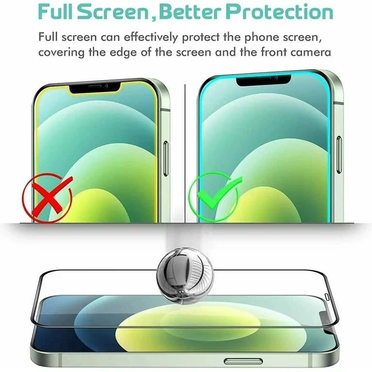 (3 Pack) Tempered Glass Screen Protectors (iPhone 12/12 Pro) - photo 3