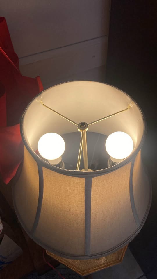Available 2 bulb lamp w/ white lamp shade. Pull down Jeff - photo 4