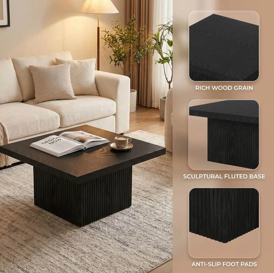 Brand New in Box Tribesigns 31.5" Square Coffee Table - photo 3