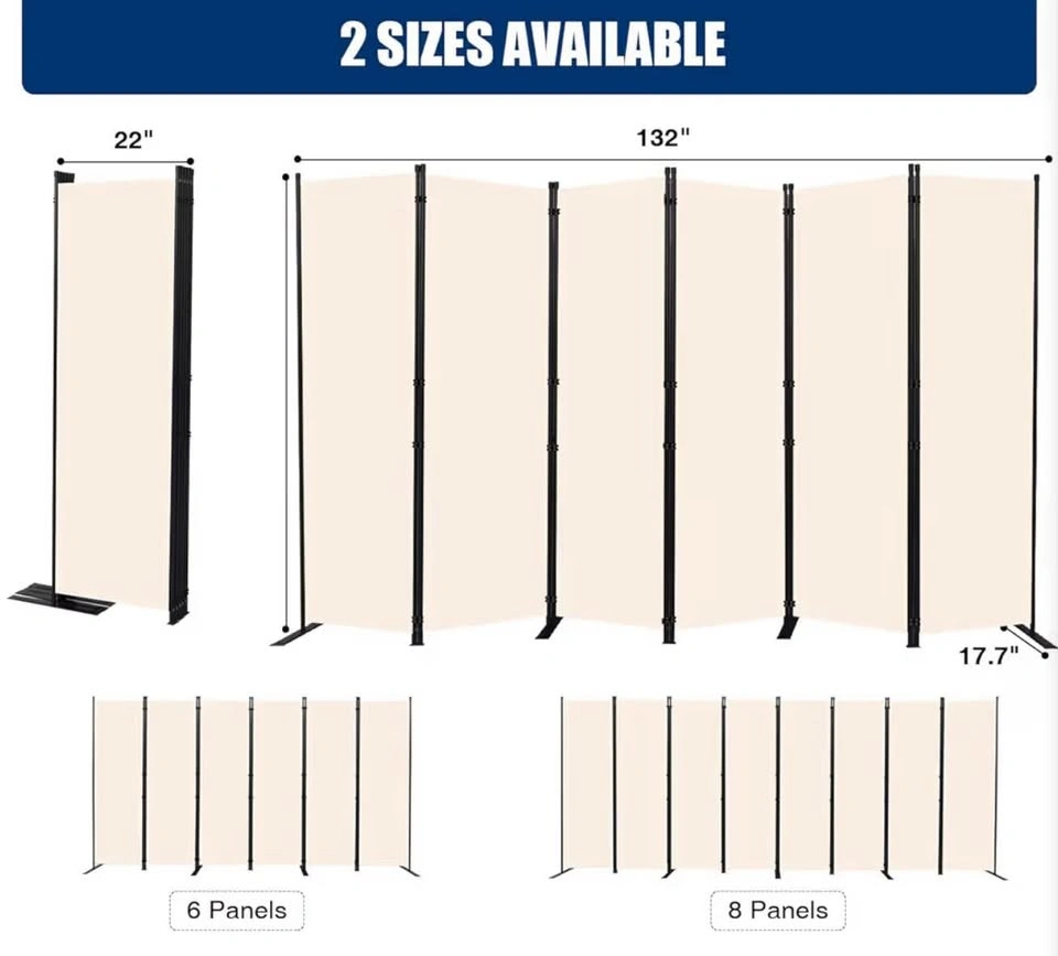 Brand New in Box 6-Panel Wide Room Divider - photo 2