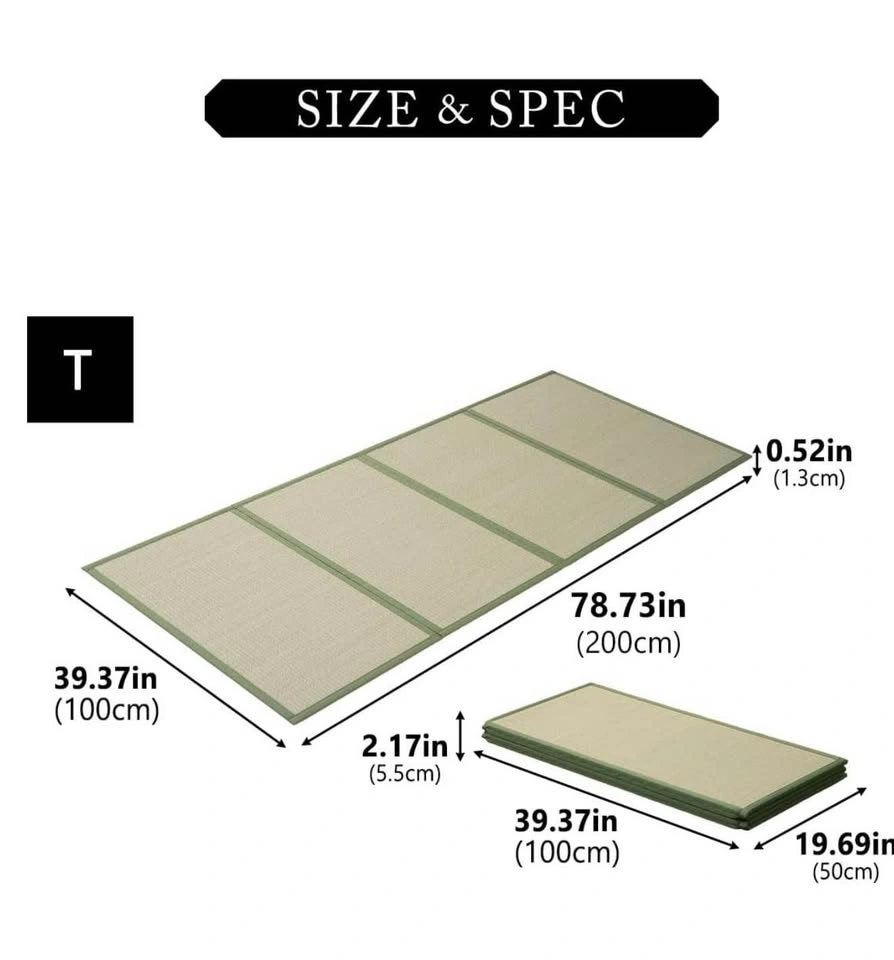 Brand New Japanese Tatami Mat Twin Natural Rush Grass - photo 2