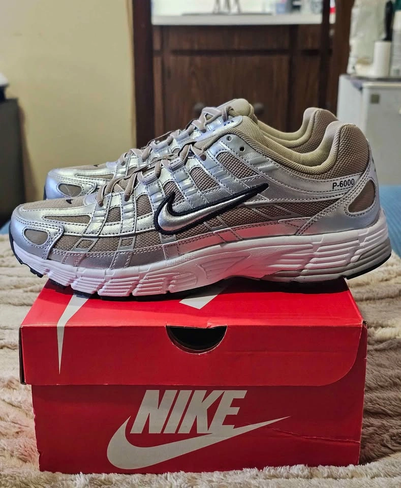 Nike P-6000 in Khaki & Metallic Silver, Brand New (Size 9M/10.5W - photo 4