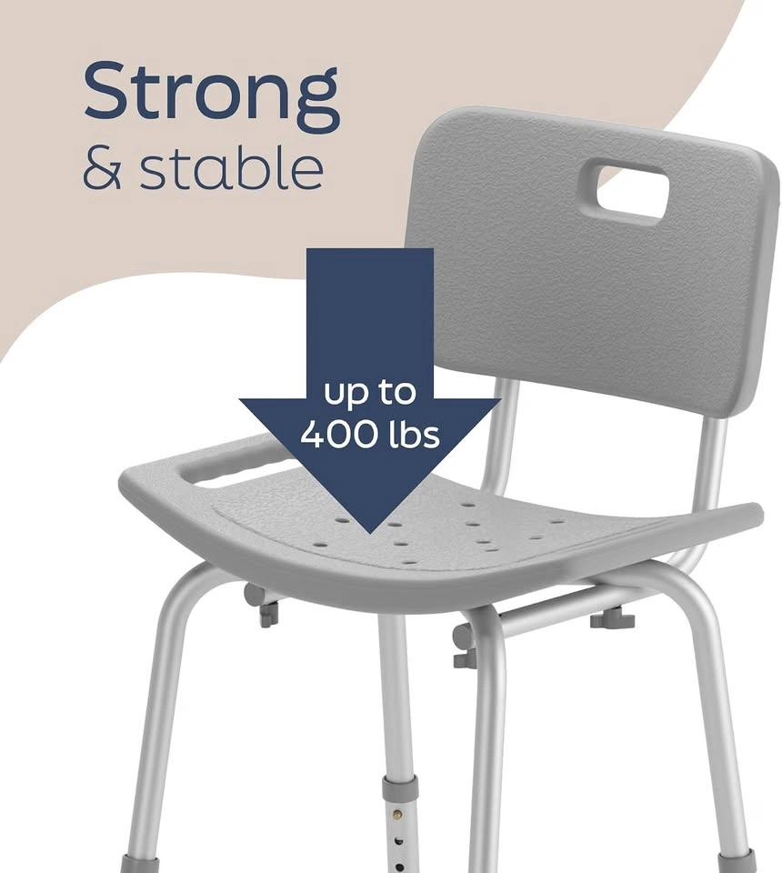 Medline Bath Chair with Back - photo 2