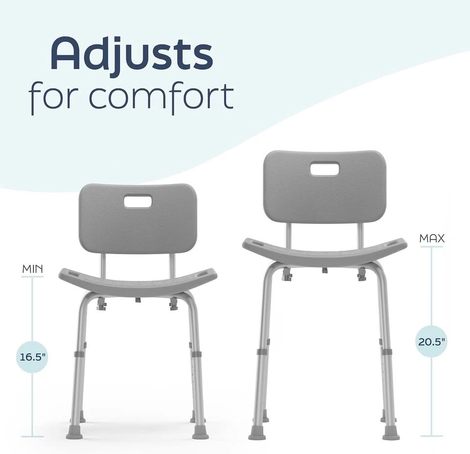 Medline Bath Chair with Back - photo 3