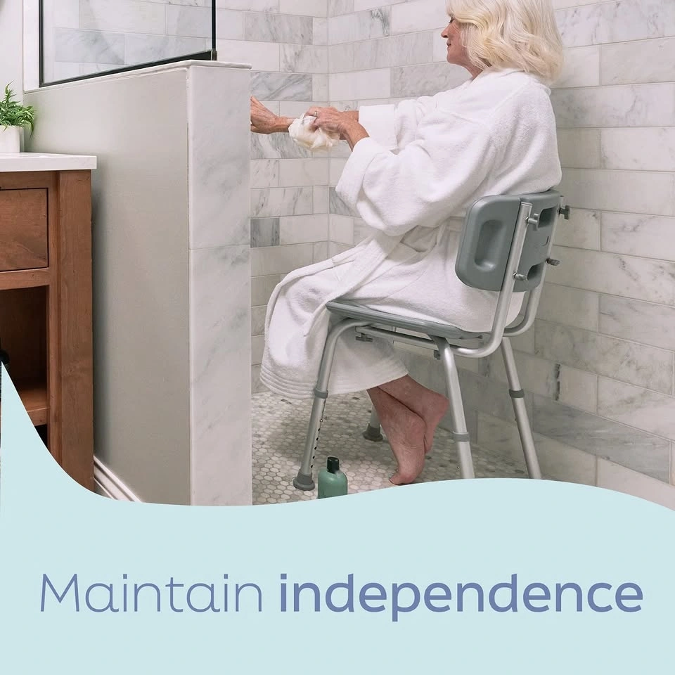 Medline Bath Chair with Back - photo 4
