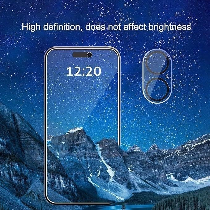 (6pk) Privacy Screen/Camera Lens Protector (iPhone 16 Plus) - photo 3