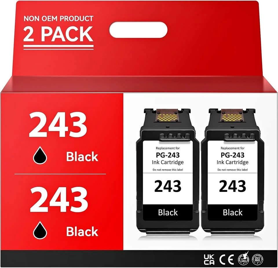 Ink Cartridge Replacement for (Canon 243) 2pk