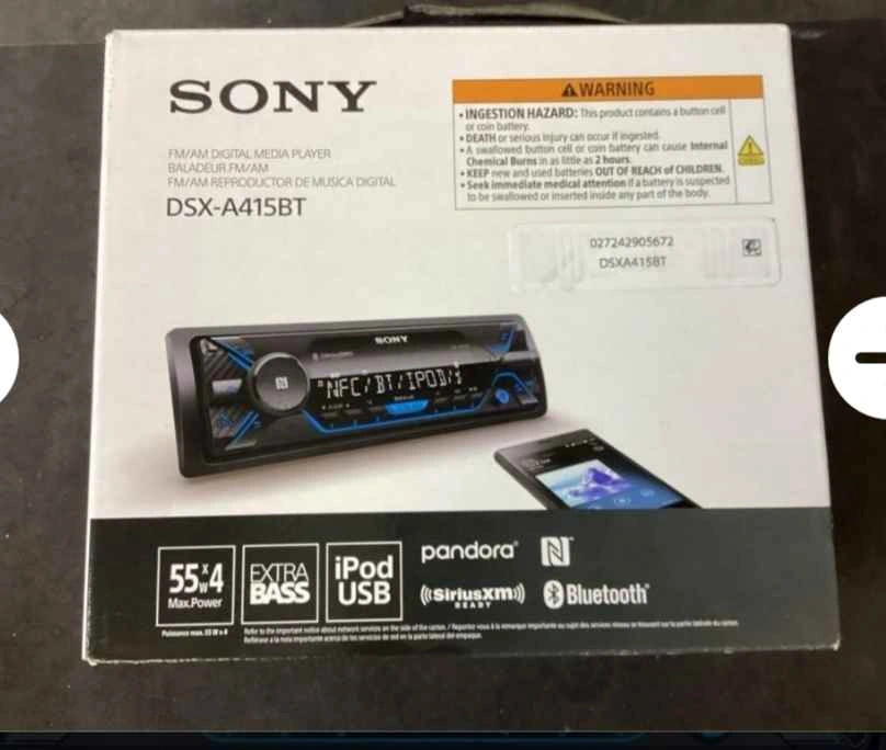 SONY DSXA415BT BLUETOOTH CD RECEIVER BNIB - Sealed - photo 4