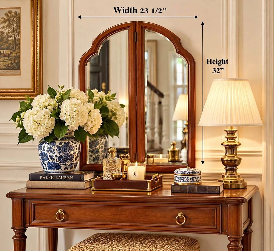 Vintage Bi Fold Mirror