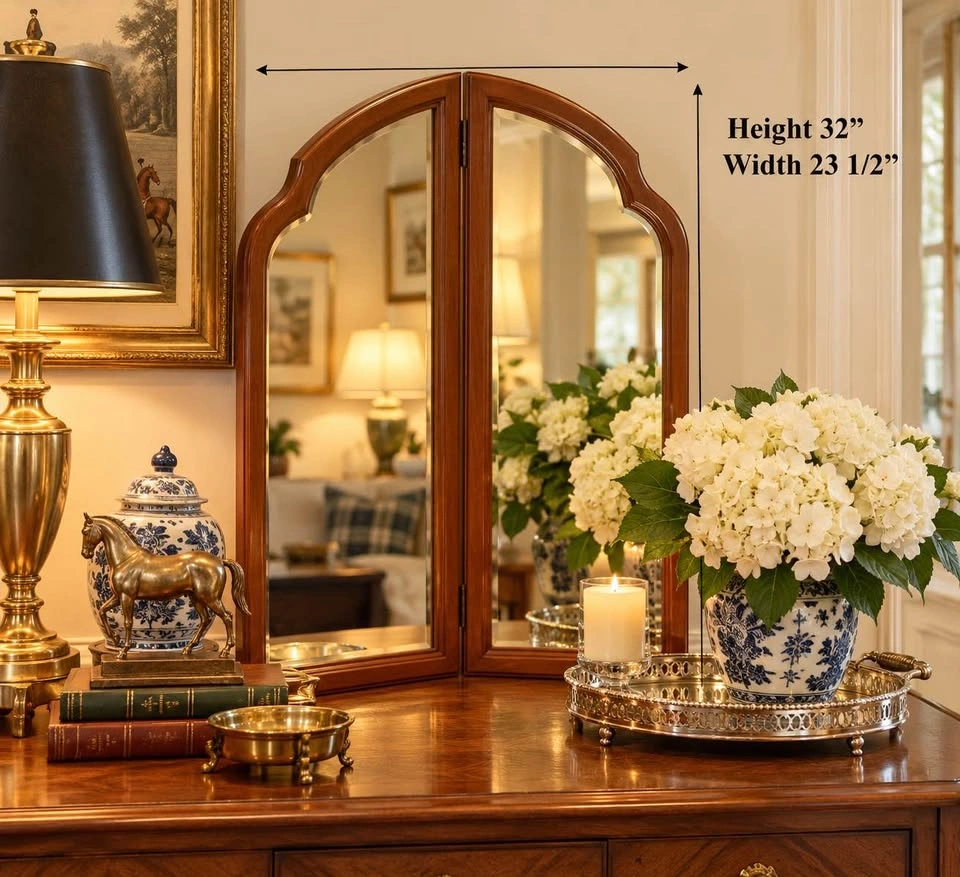 Vintage Bi Fold Mirror - photo 2