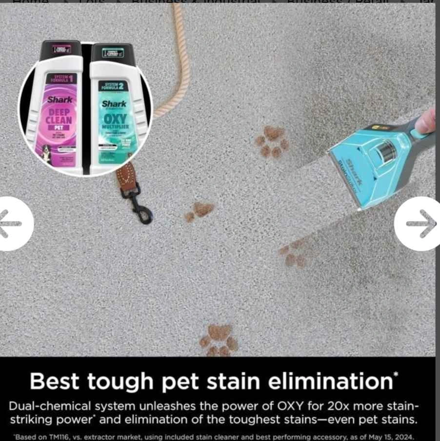 SHARK CARPETXPERT HAIRPRO STAINSTRIKER EX301C BNIB - photo 4