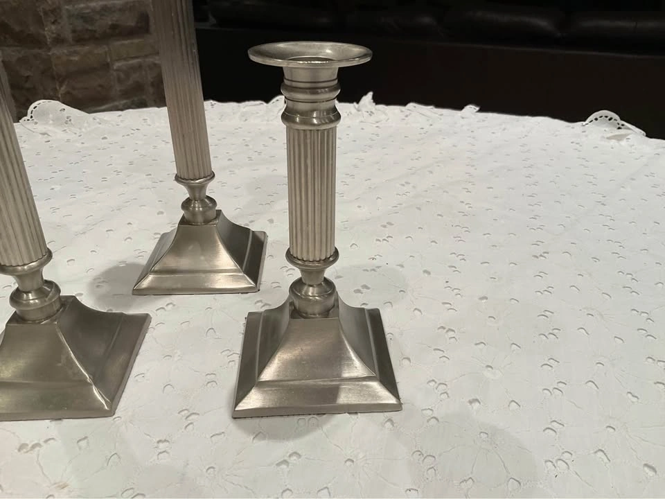 Candlesticks Trio Silver Column - photo 5