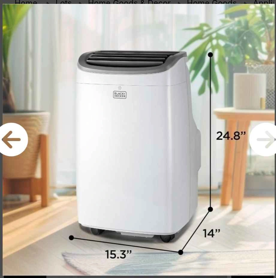 BLACK+DECKER 8000 BTU PORTABLE AC W/ REMOTE - photo 2