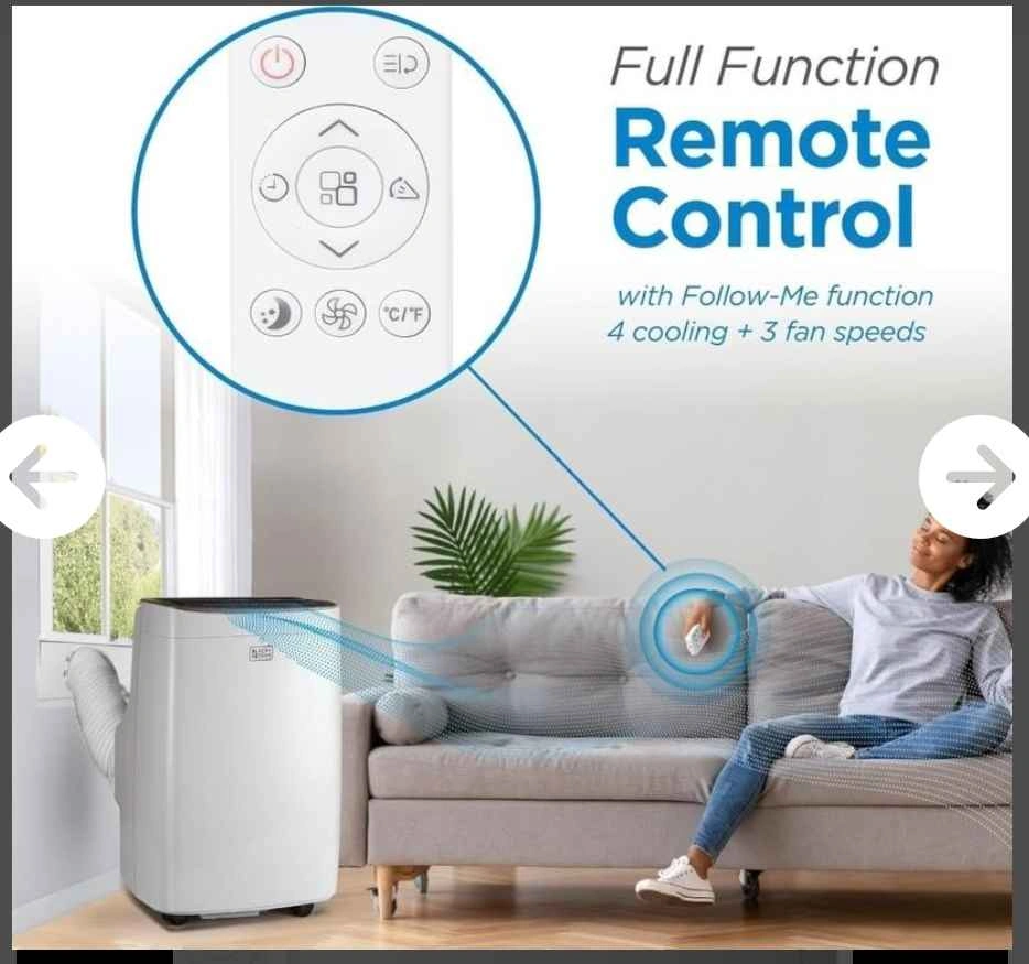 BLACK+DECKER 8000 BTU PORTABLE AC W/ REMOTE - photo 3