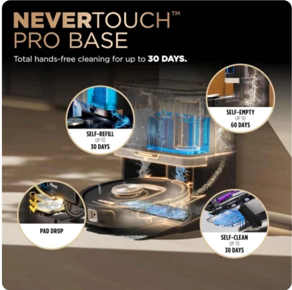 Shark PowerDetect NeverTouch Pro Bagless Robot Vacuum & Mop - photo 2
