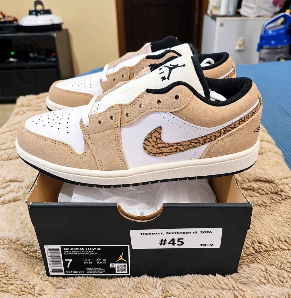 Air Jordan 1 Low SE “Brown Elephant” (Size 7M/8.5W) - photo 3