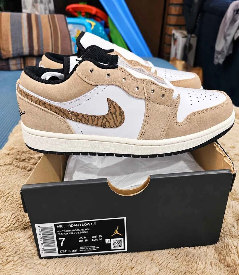 Air Jordan 1 Low SE “Brown Elephant” (Size 7M/8.5W) - photo 4
