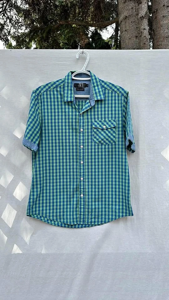 Simons Le 31 Button Down Plaid Shirt