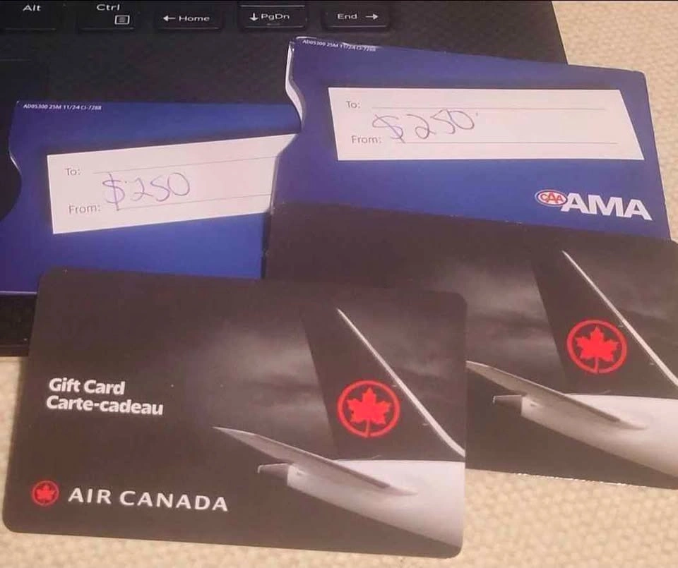 Air Canada Gift Cards – $500 Value - photo 3