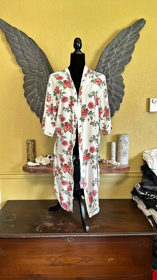 SWS Floral Open Front Cardigan Sweater