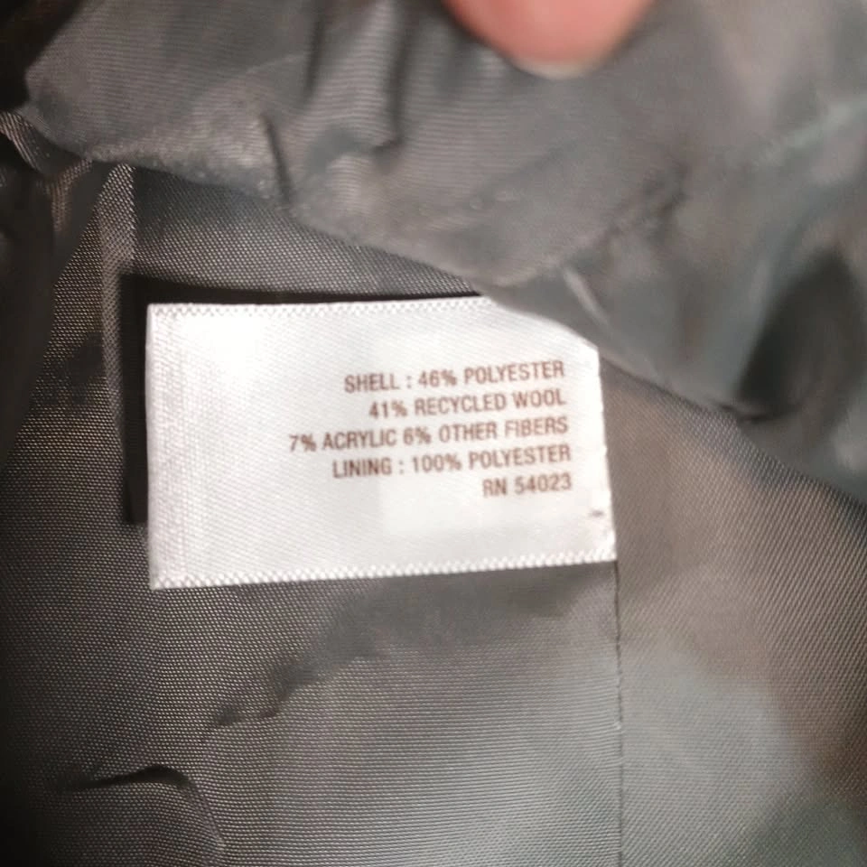 Old Navy Medium Gray Wool Blend Double-Breasted Peacoat - photo 4