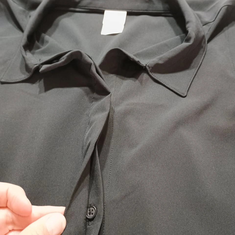 Lolë Black Sleeveless Button-Up Active Dress Travel Athleisure X - photo 5