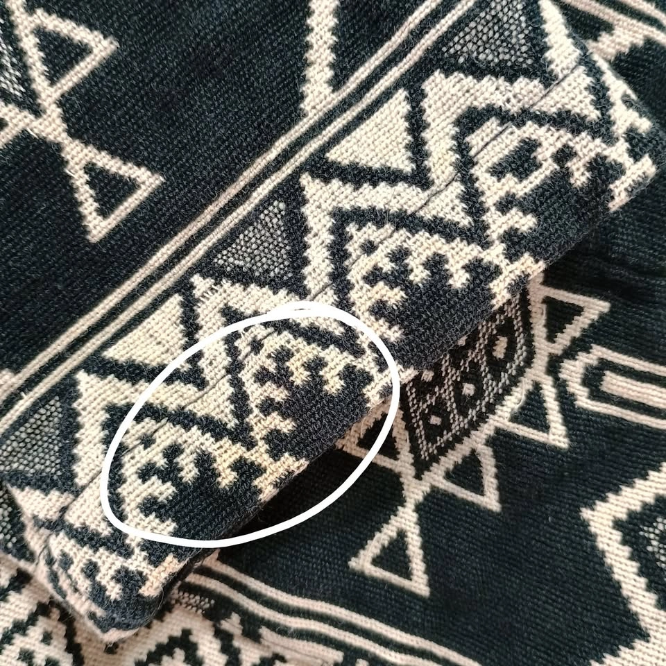 Chico's Black & Cream Aztec Geometric Woven Jacket Size 0 - photo 2