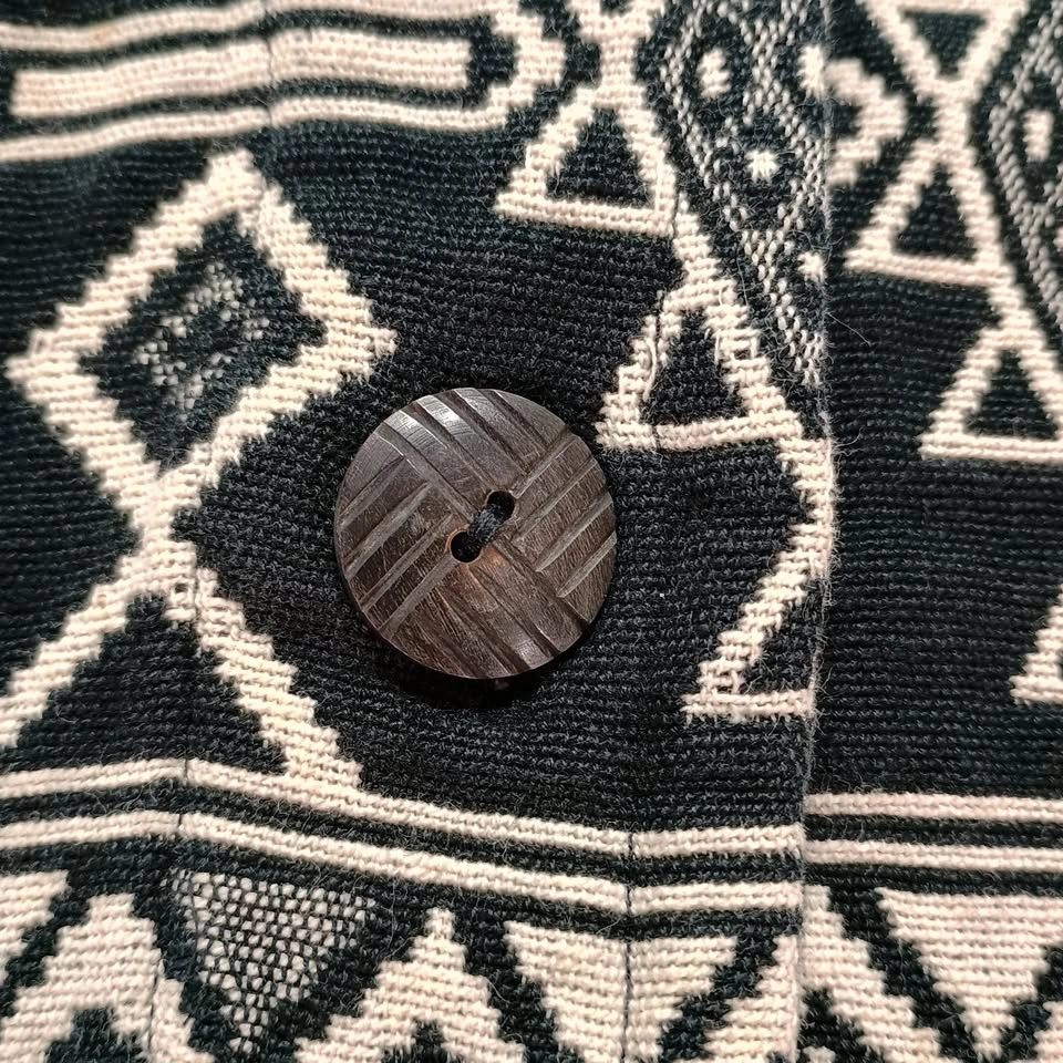 Chico's Black & Cream Aztec Geometric Woven Jacket Size 0 - photo 5
