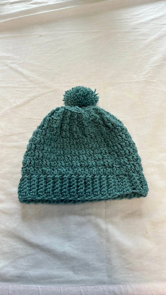 Hand Knit Winter Toque Hat