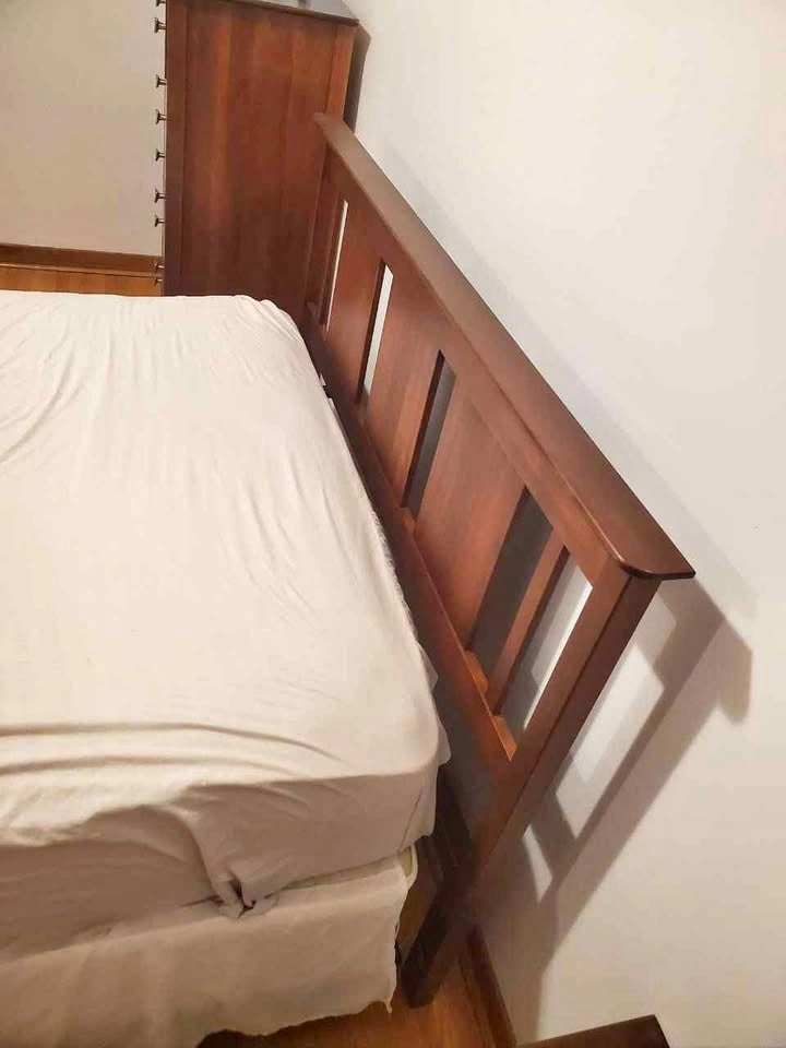 Wooden Twin Bed Frame and Headboard