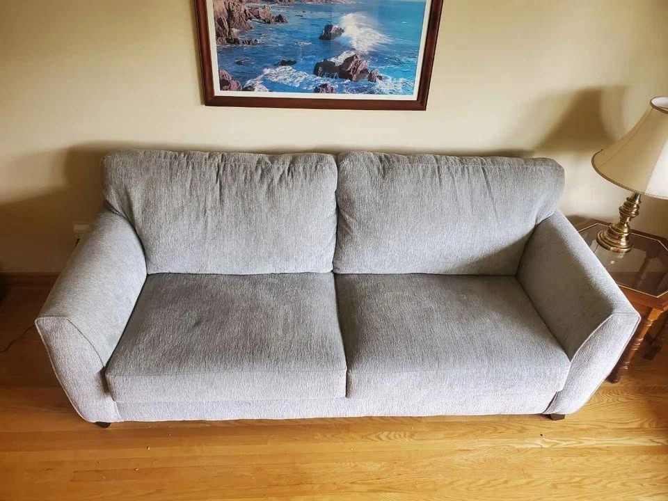 Light Gray Fabric Sofa - photo 2