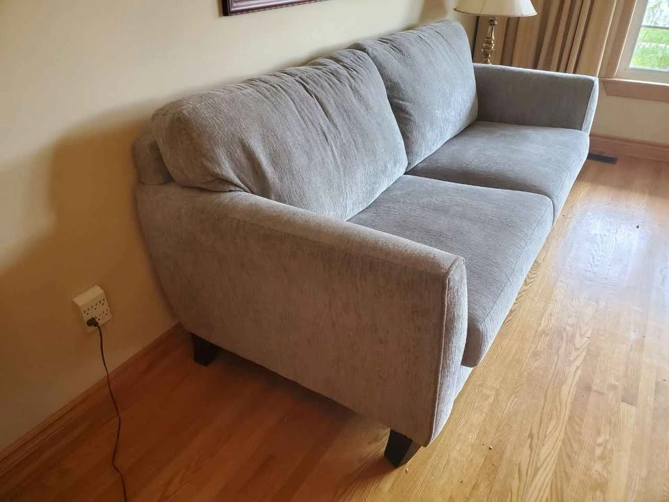 Light Gray Fabric Sofa - photo 4