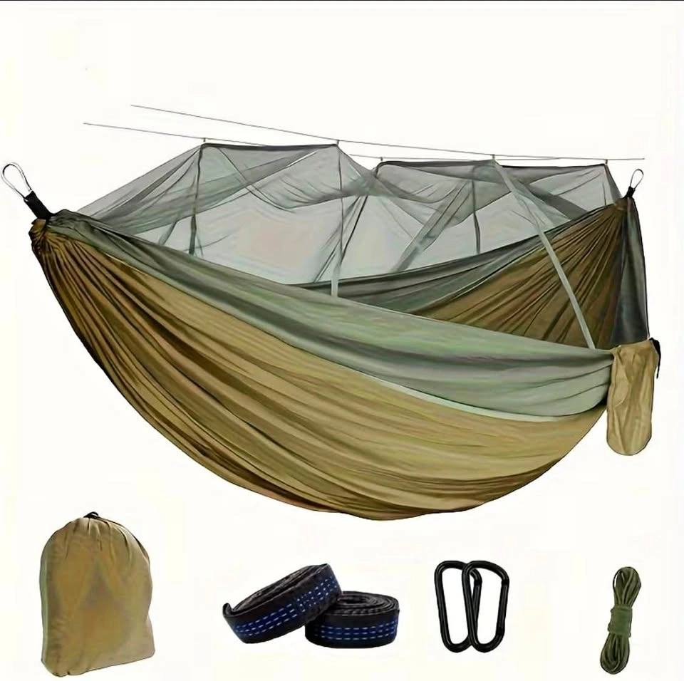 Double hammock with mosquito net - new