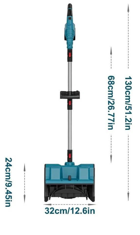 21V Cordless electric snowblower – 2 battery pack - photo 3