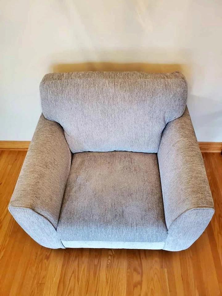 Grey Fabric Armchair