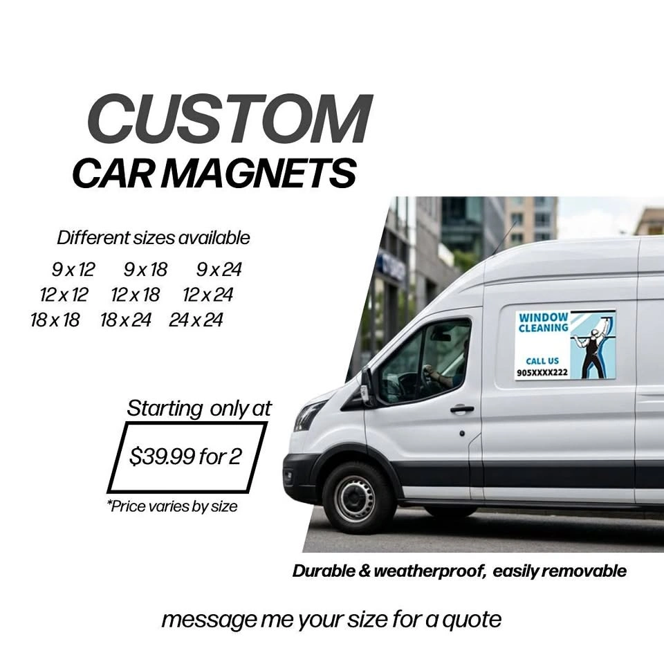 Custom Car Magnets - Advertise Your Business