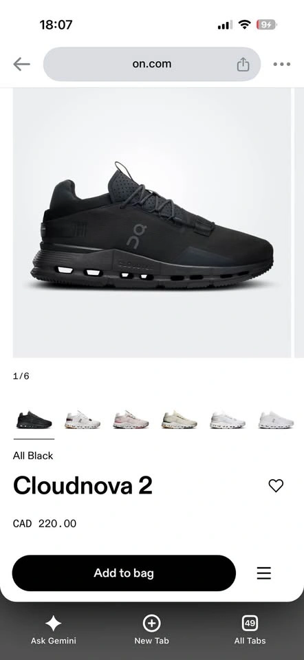 On Running Cloud Sneakers Women's US W8 - photo 4