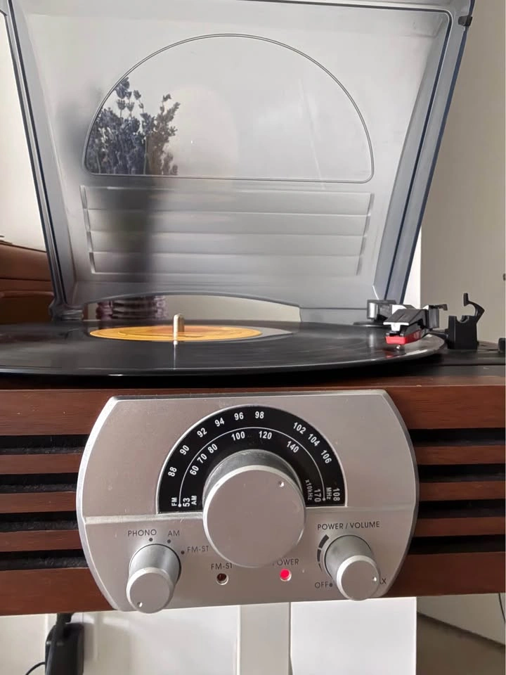 Jensen JTA-222 Record Player 3-Speed Stereo Wooden Case Turntabl - photo 2