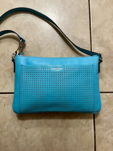 COACH Legacy Perforated Leather EW Swingpack Crossbody Bag