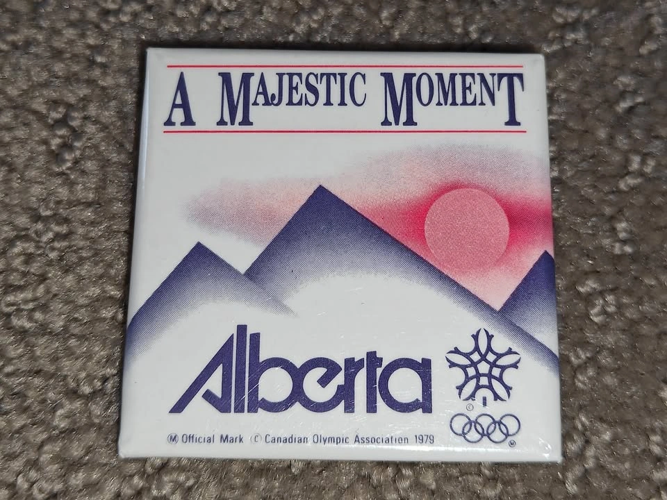 A Majestic Moment - Alberta Winter Olympics - Button Pinback Pin - photo 4