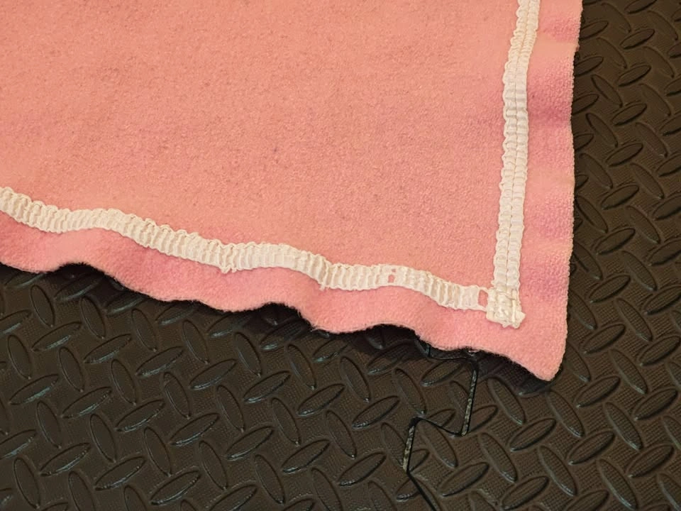 Pink Baby Blanket / Throw - 28" x 43.5" - Warm Wool-Like - photo 4