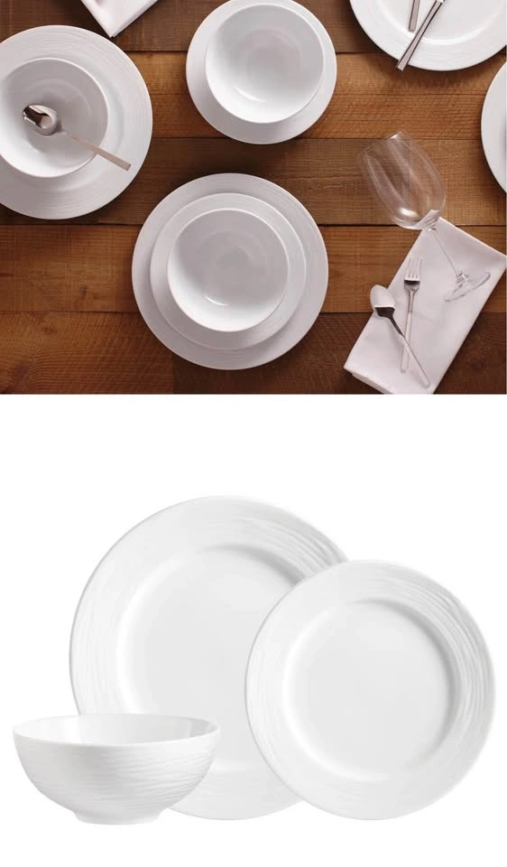 Piece Porcelain China Dinnerware Set - Service for 4 (set of 12) - photo 3