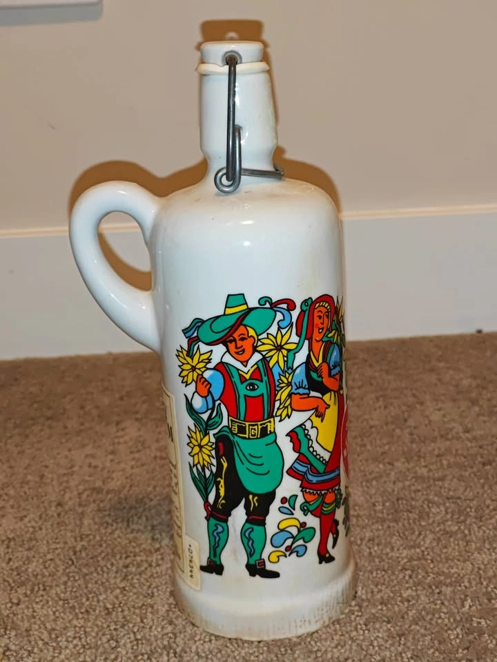 Vintage Anton Riemerschmid Ceramic Collector Bottle (Empty) - photo 2
