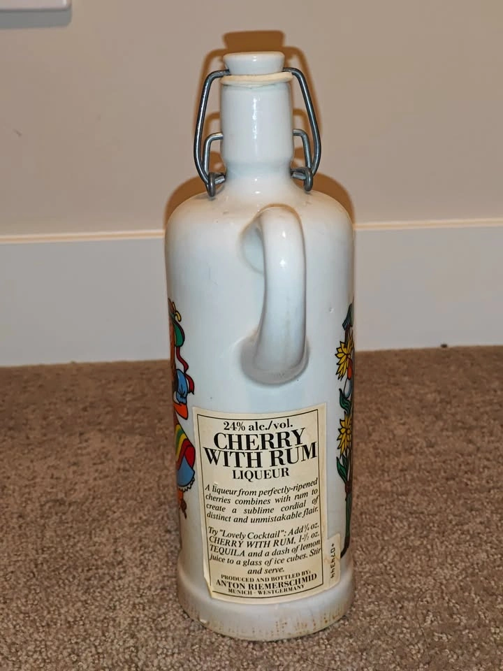 Vintage Anton Riemerschmid Ceramic Collector Bottle (Empty) - photo 3