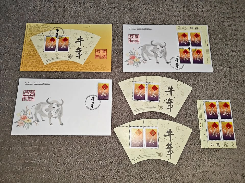 FDC - 1997 Canada Post Lunar Year of Ox First Day Cover Stamp