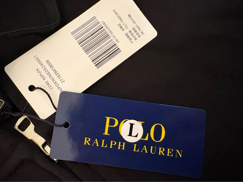 Polo Ralph Lauren Black Zip-Up Hoodie Size L, New with Tags - photo 4