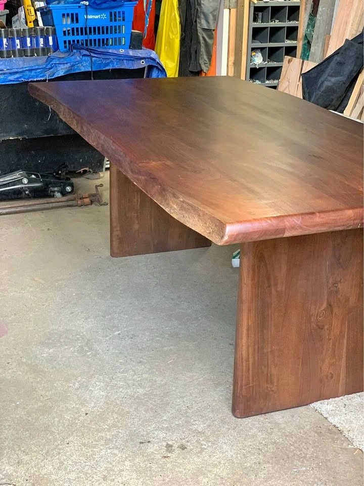 Live edge solid Acacia wood table