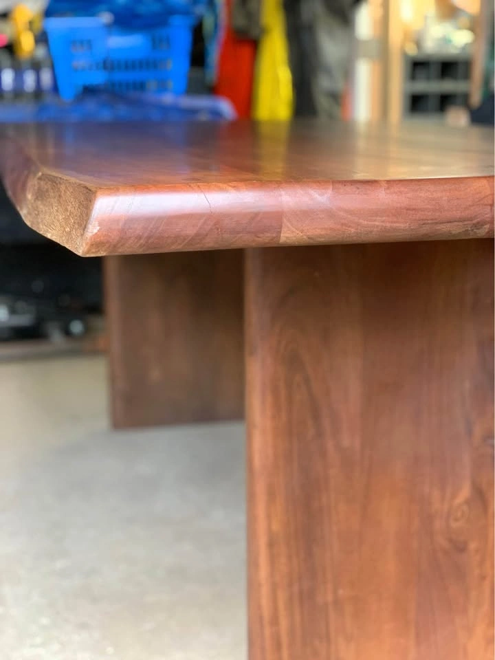 Live edge solid Acacia wood table - photo 2