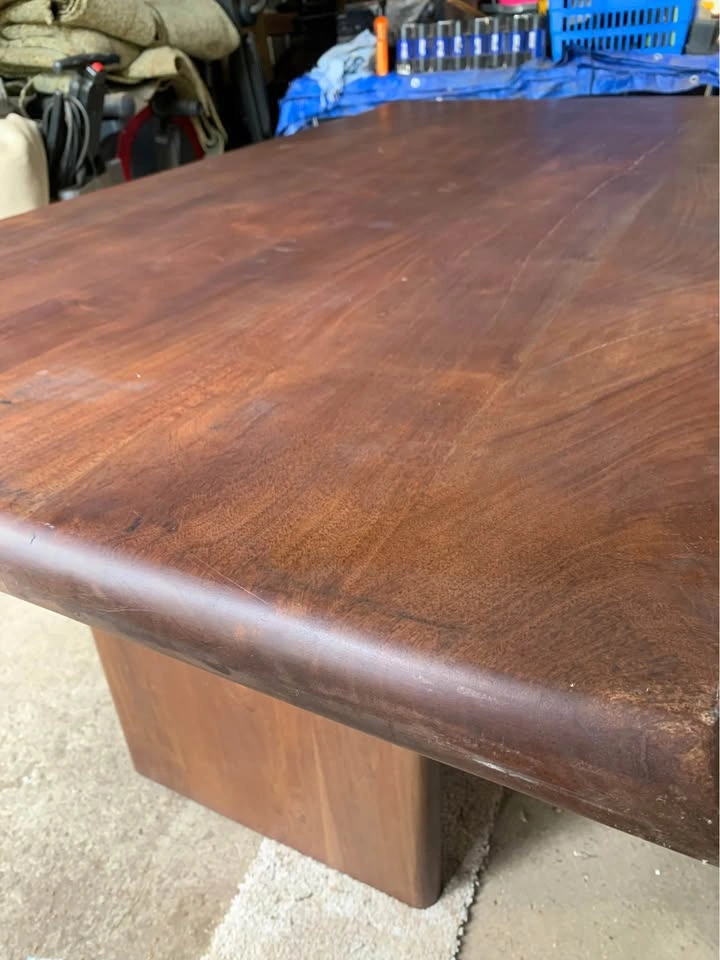 Live edge solid Acacia wood table - photo 3