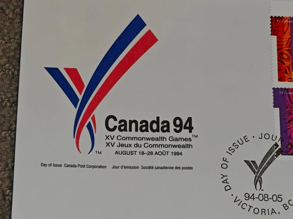 First Day Covers FDC - Set of 2 - 1994 Commonwealth Games Stamps - photo 4